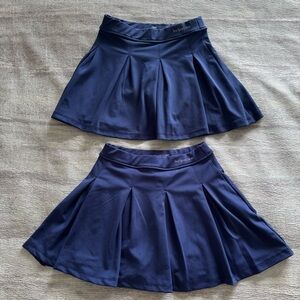 Zara 2PCs New and Used Navy Circle Tennis Skirt, Size 11-12